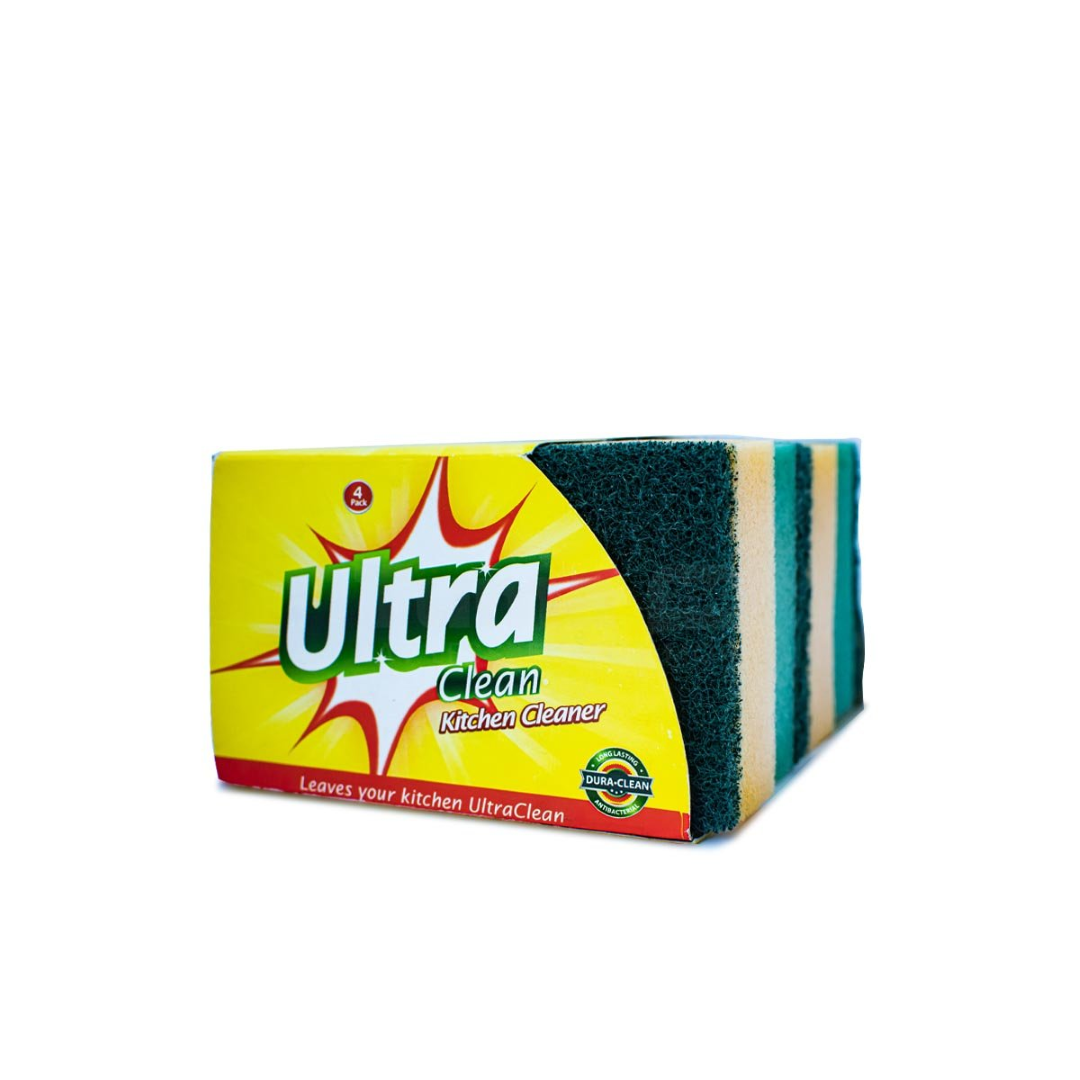 ULTRA CLEAN BATHROOM SCOURING SPONGE 4S